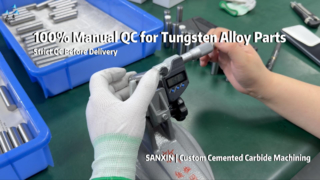 Ispezione QC manuale al 100% | Lavorazione di precisione di asta, barra, cilindro, pistone e albero in carburo di tungsteno