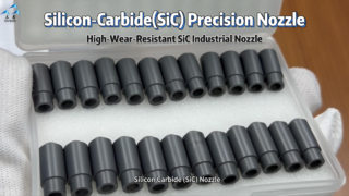 Ugello in carburo di silicio (SiC) ad alta precisione | Parti personalizzate in carburo di tungsteno industriale resistenti all'usura